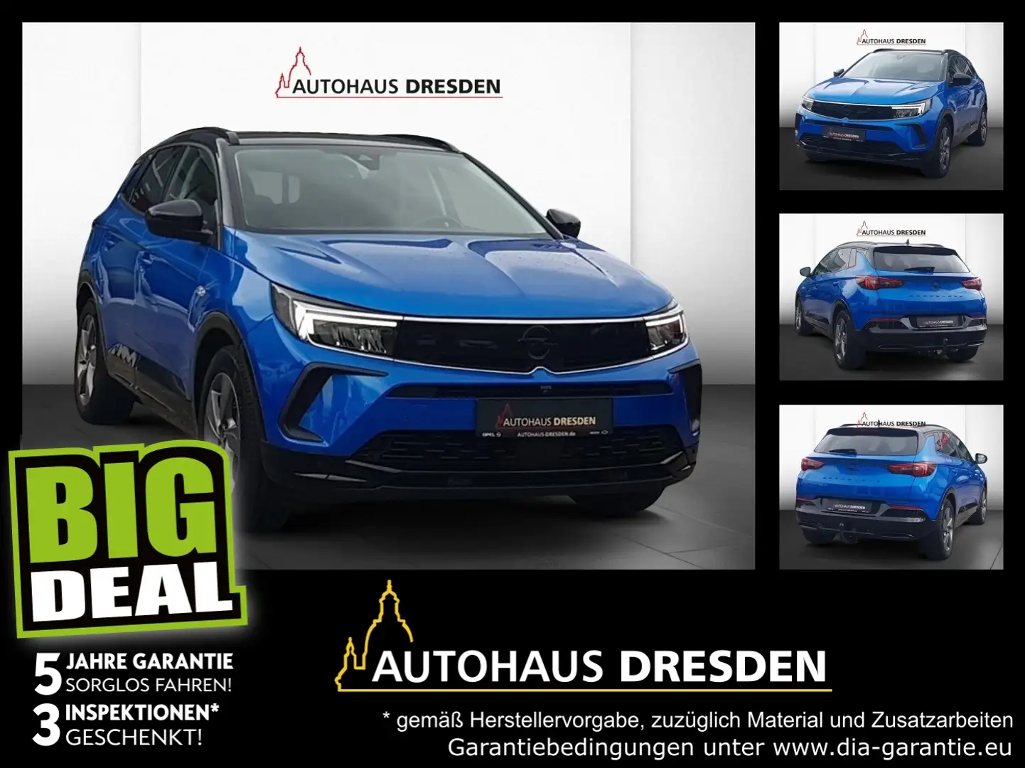 Opel Grandland 1.6 Turbo PHEV *ACC*AHK*LED*NAVI*360°* Blau - 1