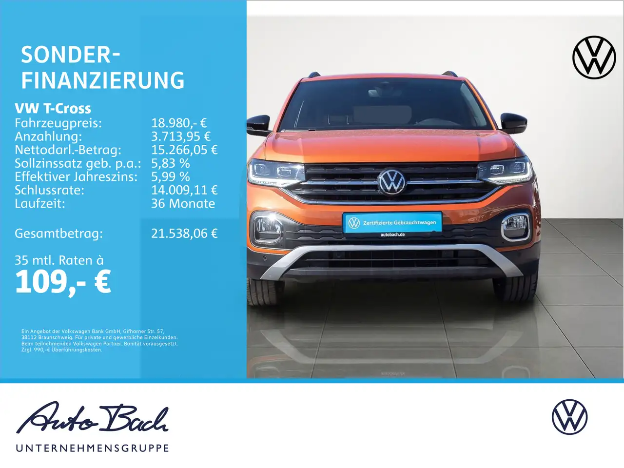 Volkswagen T-Cross ACTIVE 1.0TSI DSG Navi LED EPH CarPlay, миниатюра 2