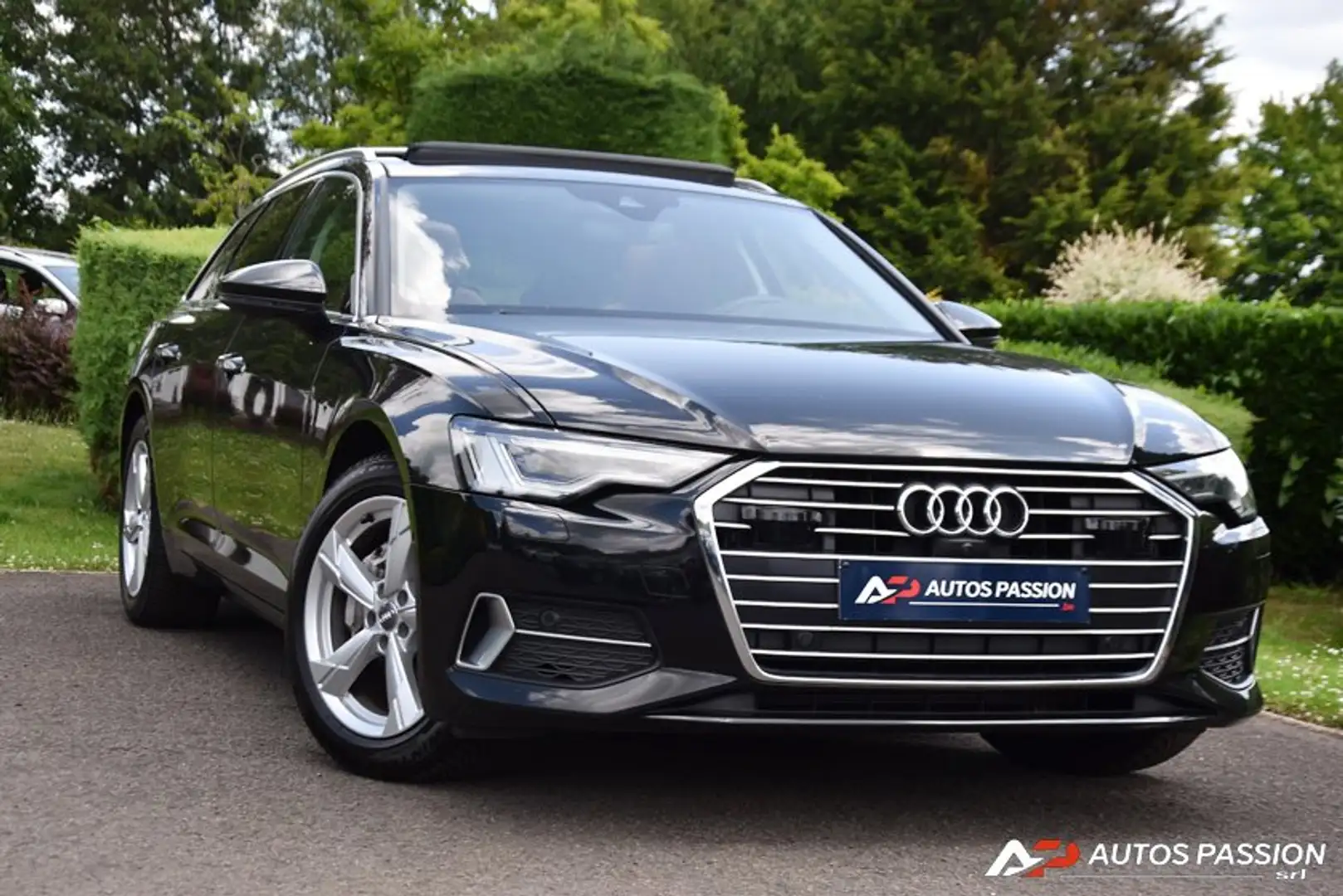 Audi A6 Avant 40 TDi Sportline S-Tronic 360View & Toit ouv Zwart - 1