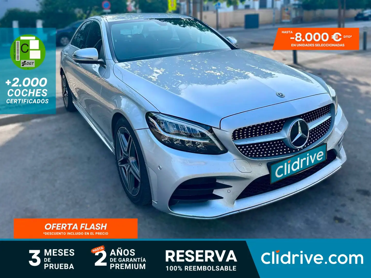 Mercedes-Benz C 200 d Gris - 1