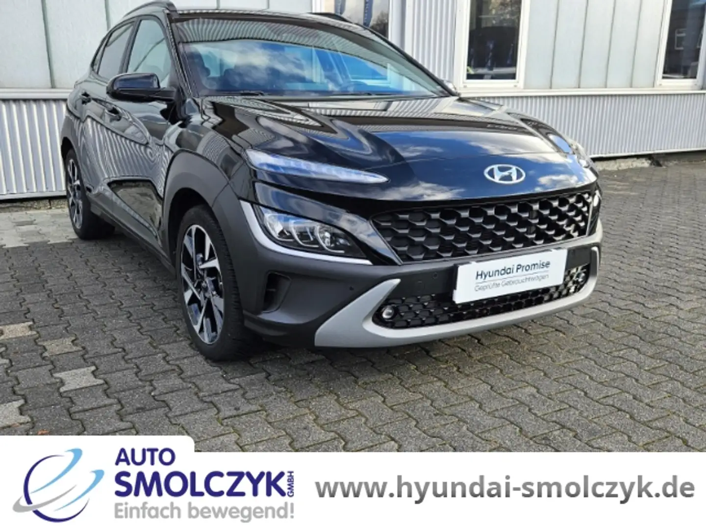Hyundai KONA TREND 1.0 T-GDI KAMERA+PDC+SITZHEIZUNG+AHK Schwarz - 2