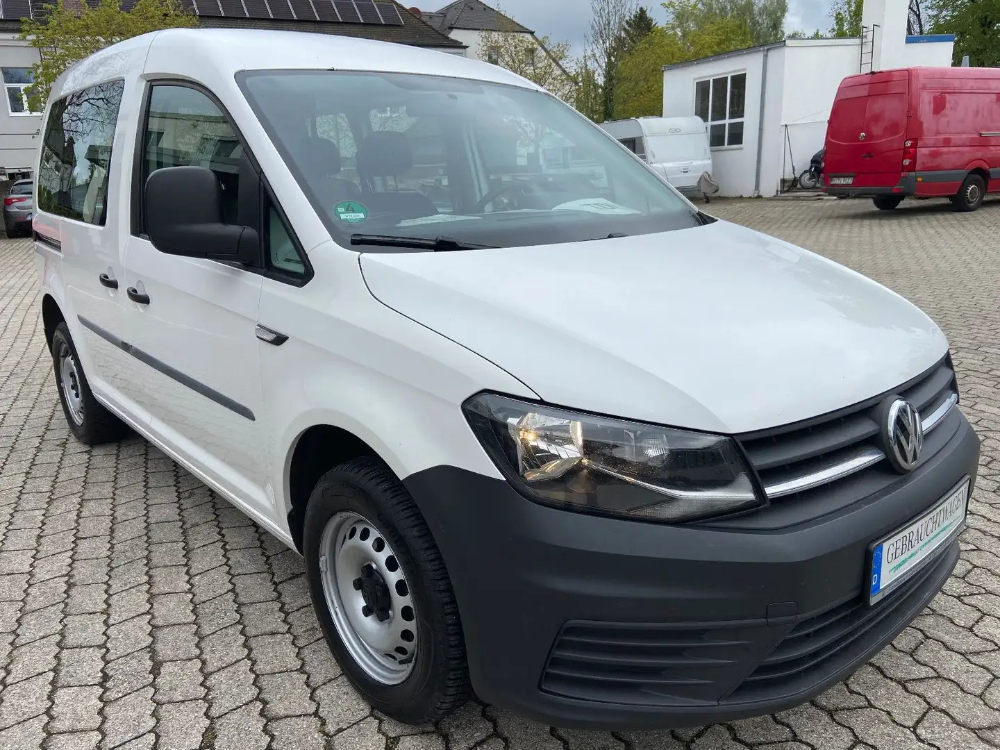 Volkswagen Caddy Kombi 2.0 TDI Trendline Klima AHK 5-Sitze Weiß - 2