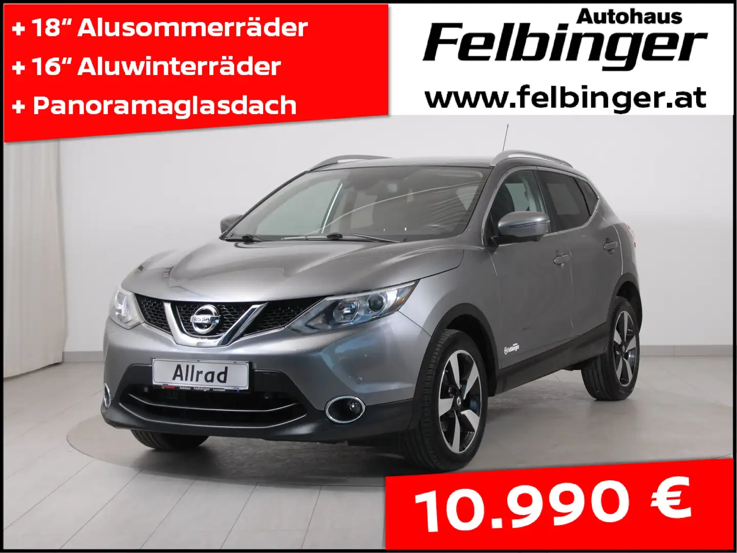 Nissan Qashqai 360° 1.6 dCi 4x4 *Navi, Sitzh, LED-Scheinw.* Grau - 1
