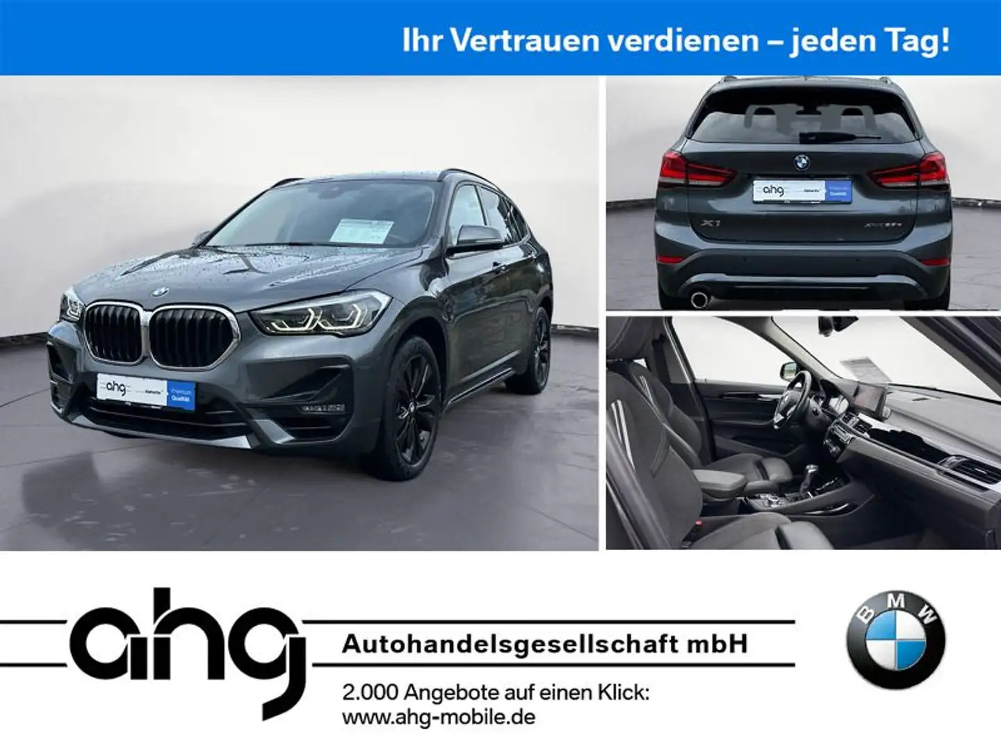 BMW X1 xDrive25e Sport Line Steptronic Navi Aktive G Grijs - 1