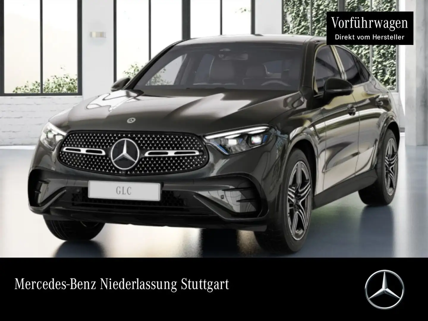 Mercedes-Benz GLC 200 4M AMG+NIGHT+360+AHK+TOTW+KEYLESS+9G Grau - 1