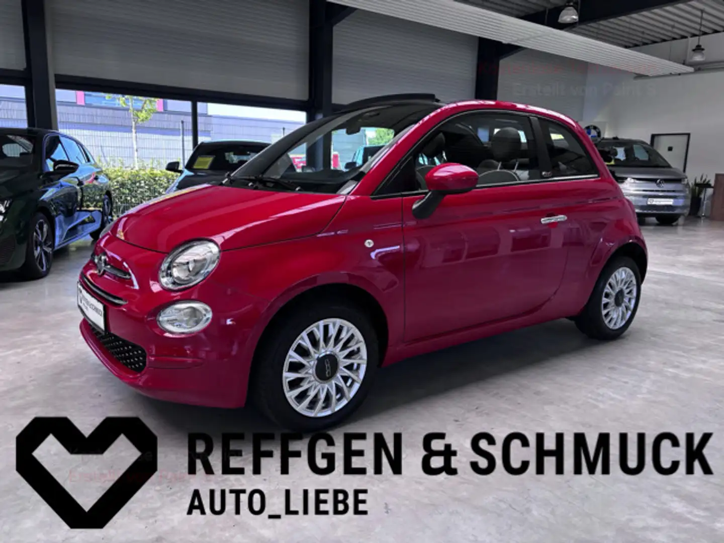 Fiat 500C LOUNGE +E-VERDECK+KLIMA+APPLE+EINPARKHILFE+ Rouge - 1