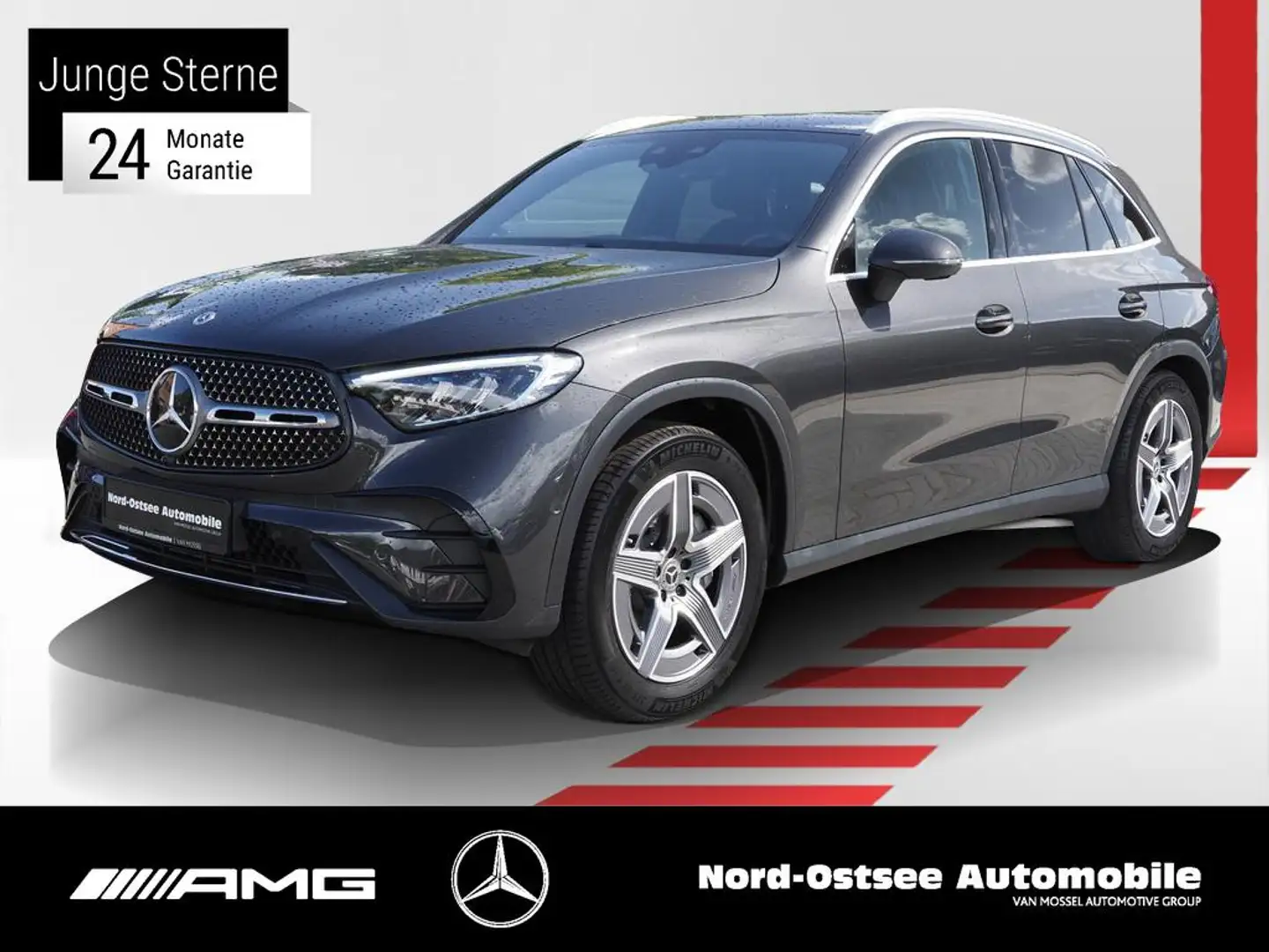 Mercedes-Benz GLC 300 d 4M AMG KAMERA AHK DISTRONIC KEYLESS Gris - 1