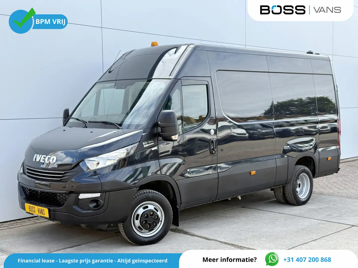 Iveco Daily 50C18 3.0 3.0 Automaat Luchtvering Dubbellucht L2H Zwart - 1