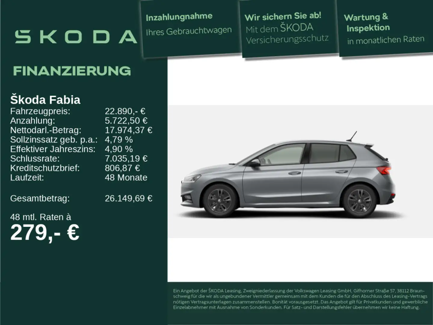 Skoda Fabia Tour 1,0 MPI 59 kW R.-KAM SHZ SMART LINK Silber - 1