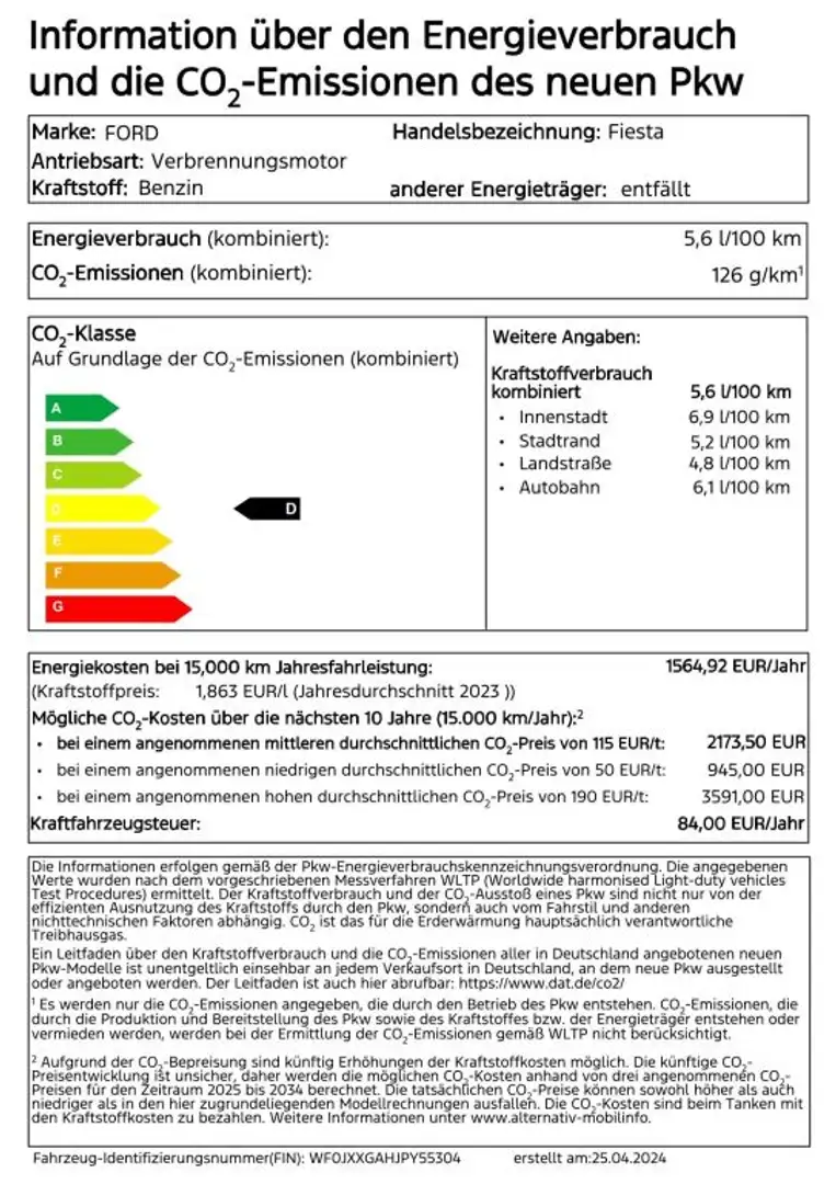 Ford Fiesta 1.0 EcoBoost Hybrid Aut. ST-LINE X Schwarz - 2