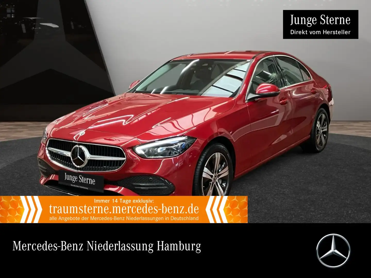 Mercedes-Benz C 300 e AVANTG+360+KEYLESS+9G Rouge - 1