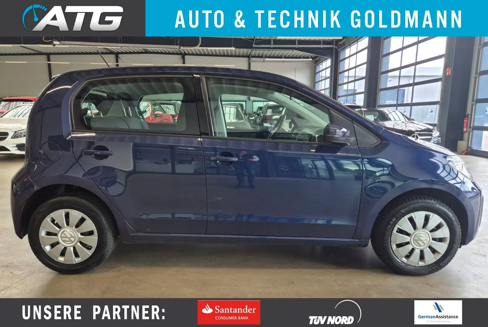 Volkswagen up! UP! KLIMA GLASDACH TÜV+SERV NEU GANZJAHRESREIFEN Albastru - 1