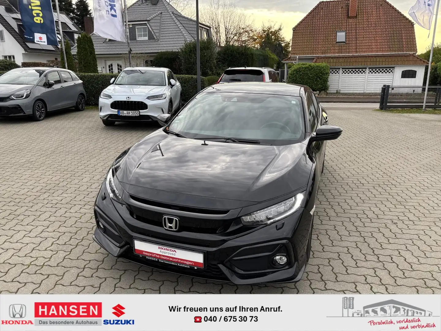 Honda Civic 1,5 Sport Plus Schwarz - 1