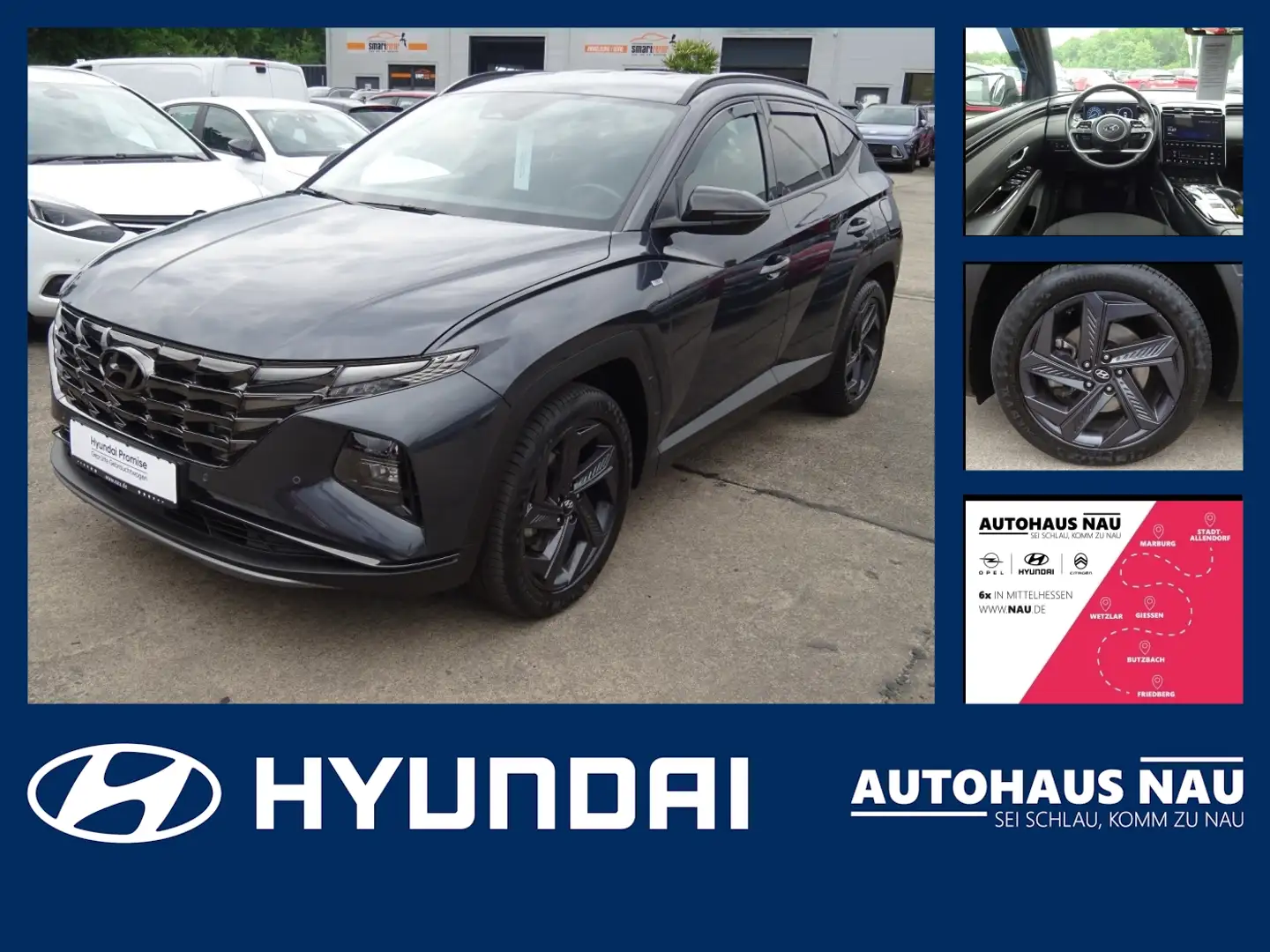 Hyundai TUCSON Blackline 1.6 T-GDI 48V DCT inkl. Big Deal Grau - 1