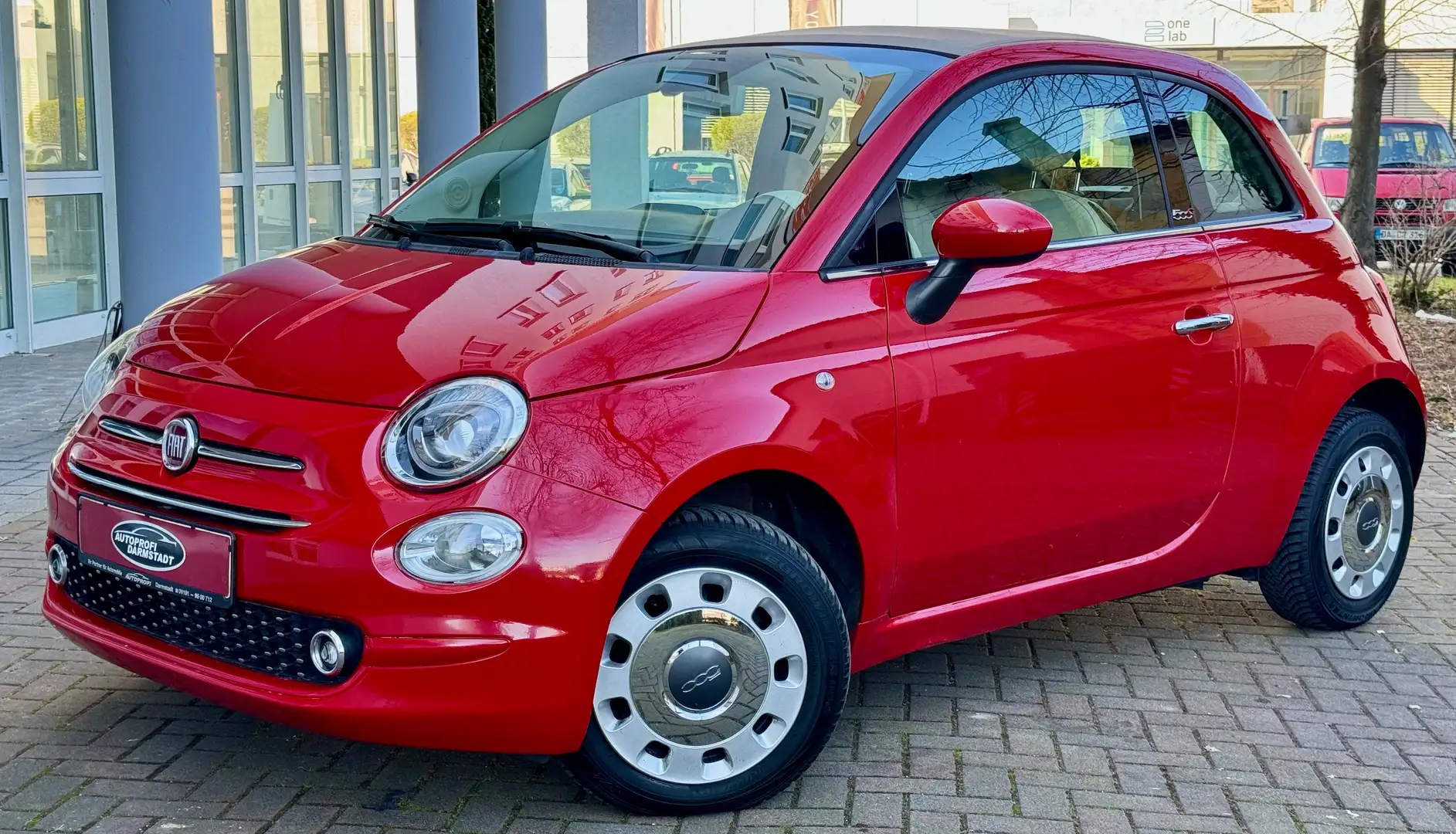 Fiat 500C TÜV AU NEU/CABRIO/KLIMA/PDC/BLUETOOTH/LOUNGE Rot - 1