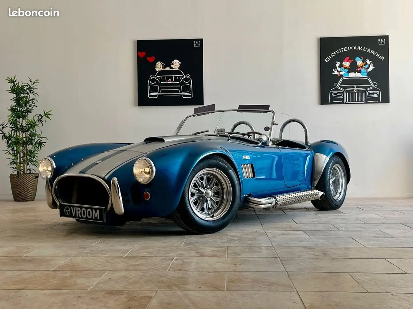 AC Cobra 427 replica v8- chassis dax moteur ford v8 Bleu - 1
