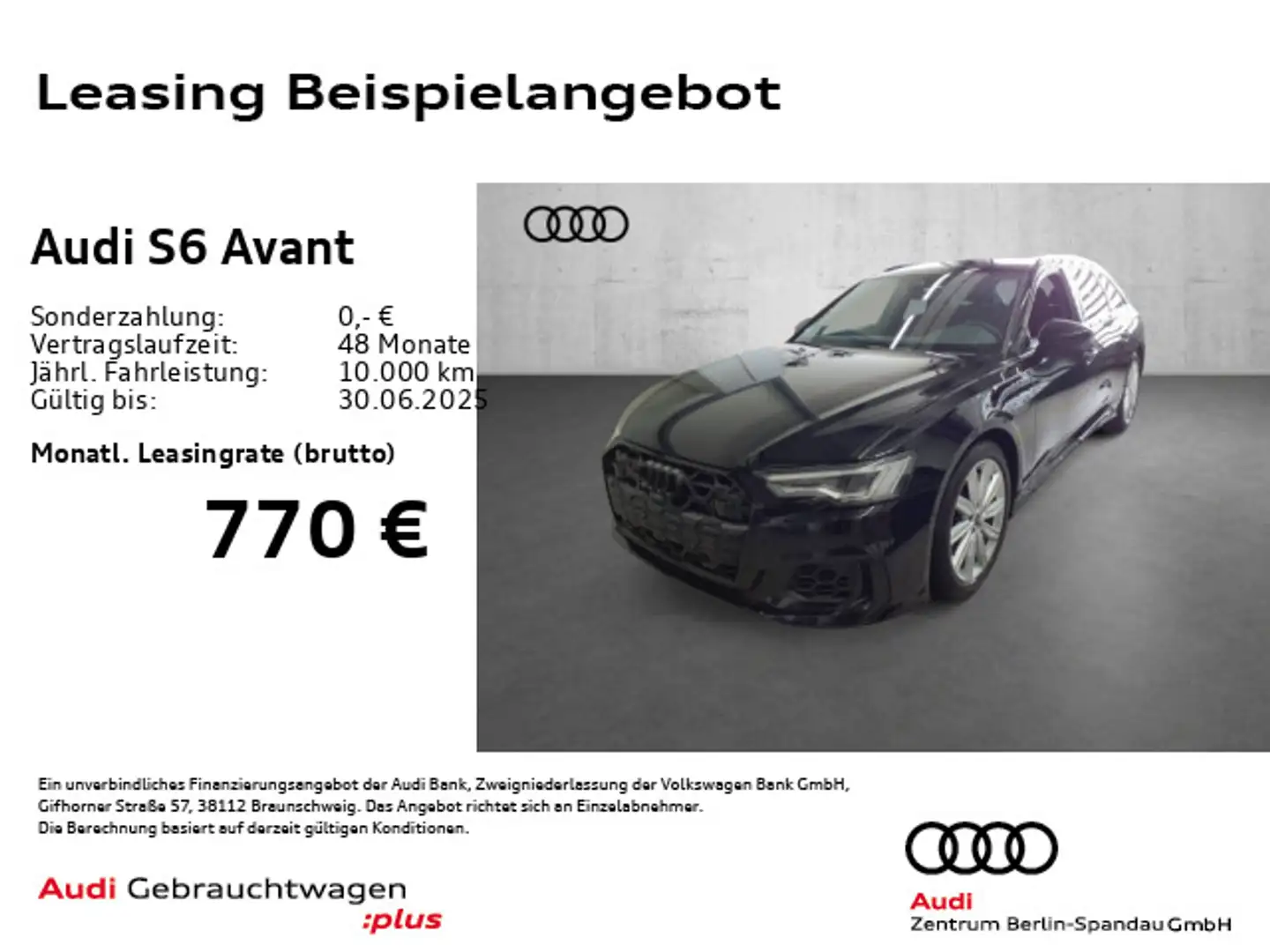 Audi S6 3.0 TDI tiptr. *LUFT*AHK*ACC* Schwarz - 1