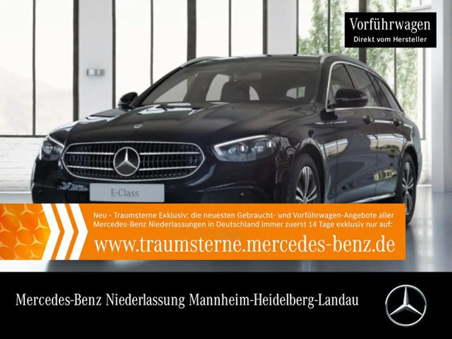 Mercedes-Benz E 220 d T AVANTG+MULTIBEAM+KAMERA+TOTW+9G Schwarz - 1