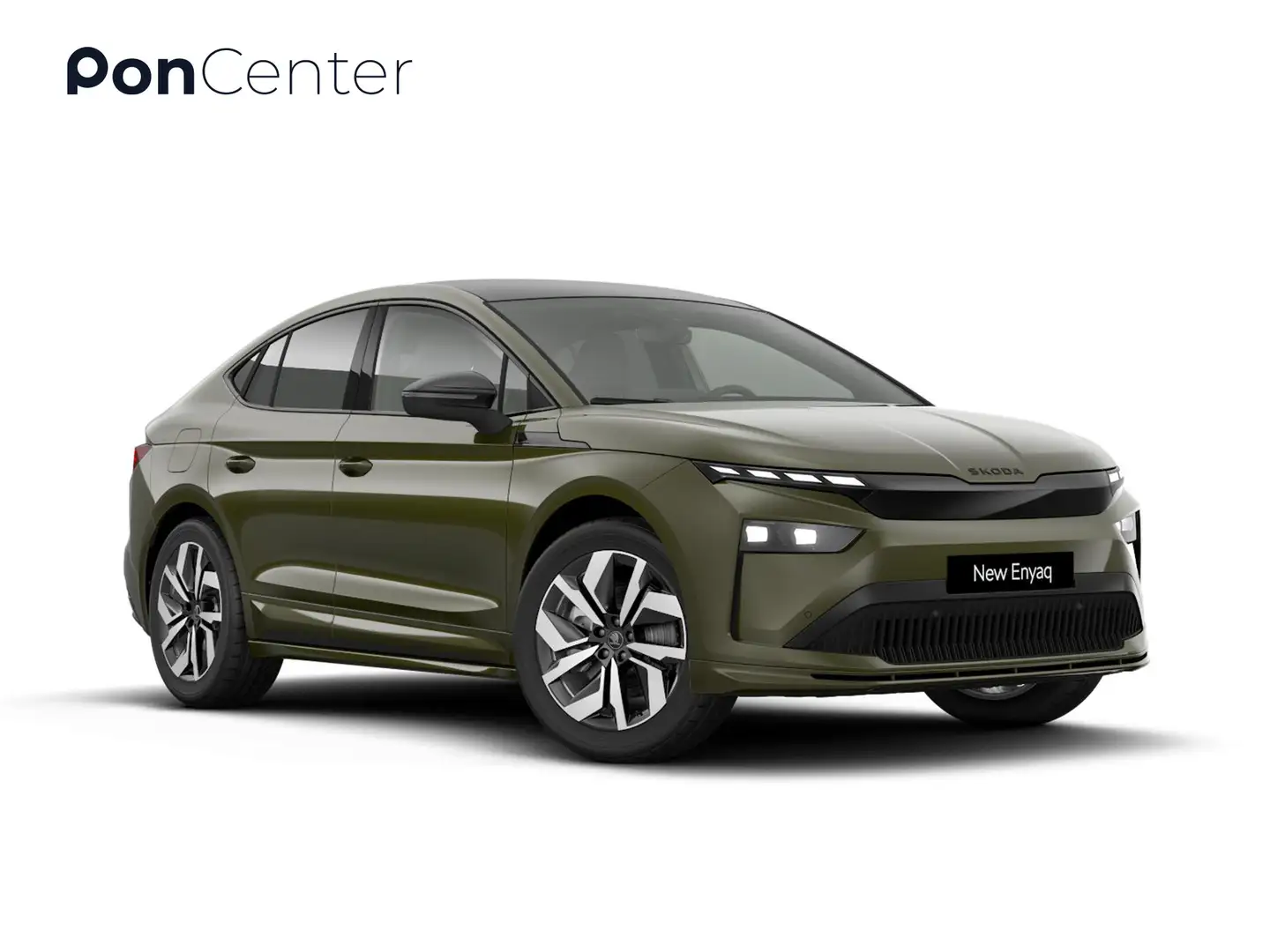 Skoda Enyaq Coupé Sportline 210 kW / 286 PK Groen - 1