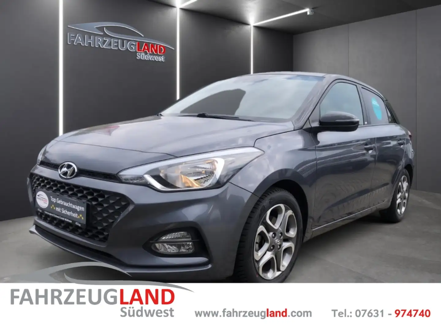 Hyundai i20 YES! Plus 1.0 TGDI Navi Klimatronic SHZ Tempomat L Grau - 1