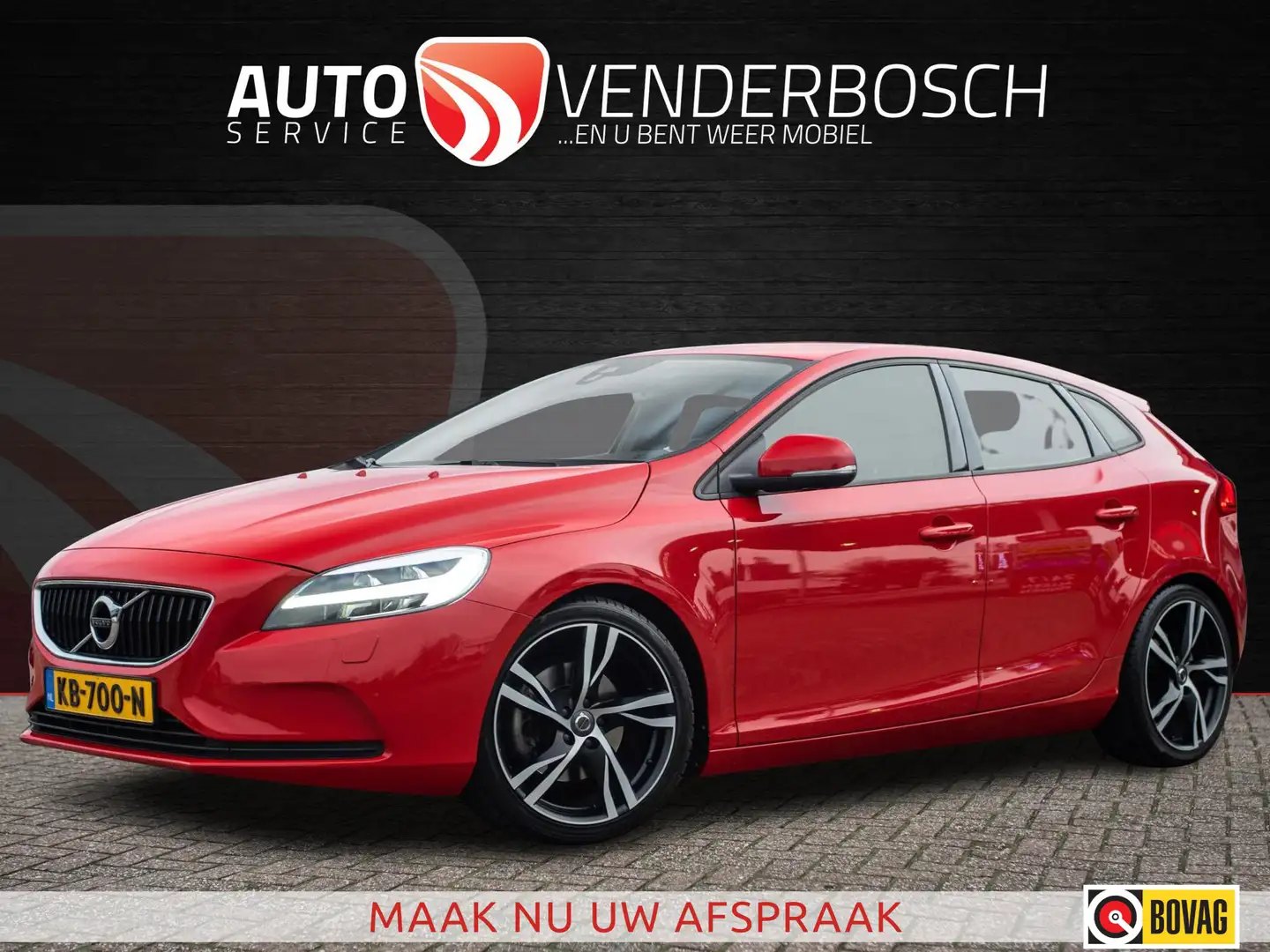 Volvo V40 2.0 T2 Nordic+ 122pk | LED | Standkachel | 18 inch Rood - 1