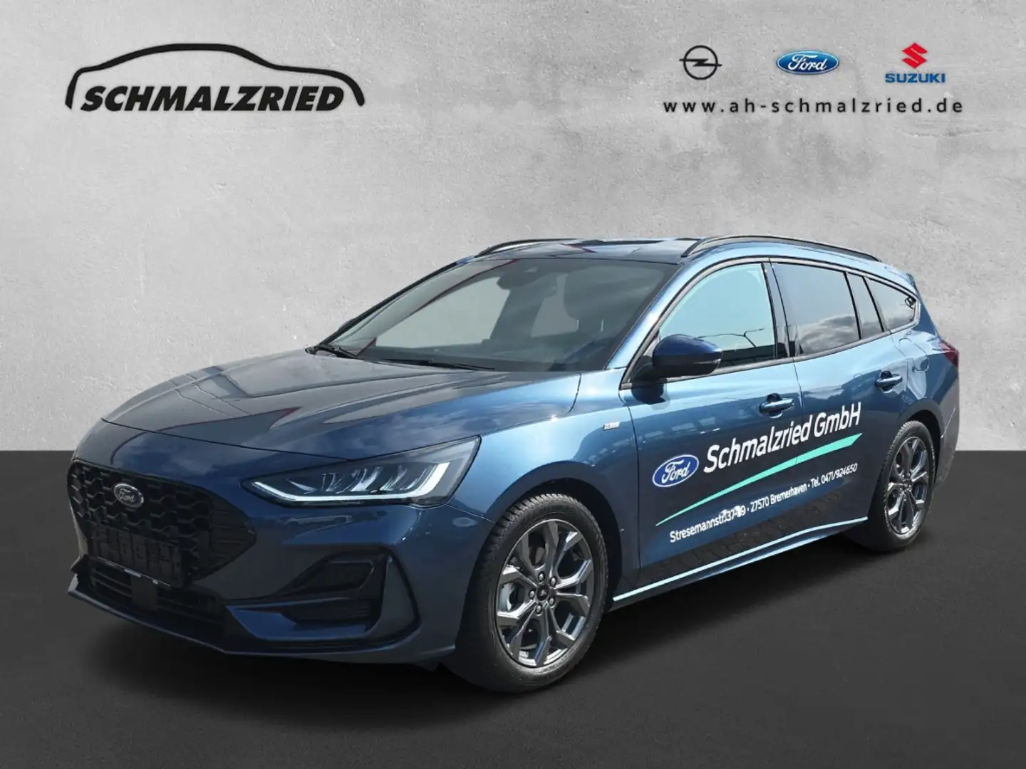 Ford Focus Turnier ST-Line Sportpaket B & O AHK-abnehmbar El. Bleu - 1