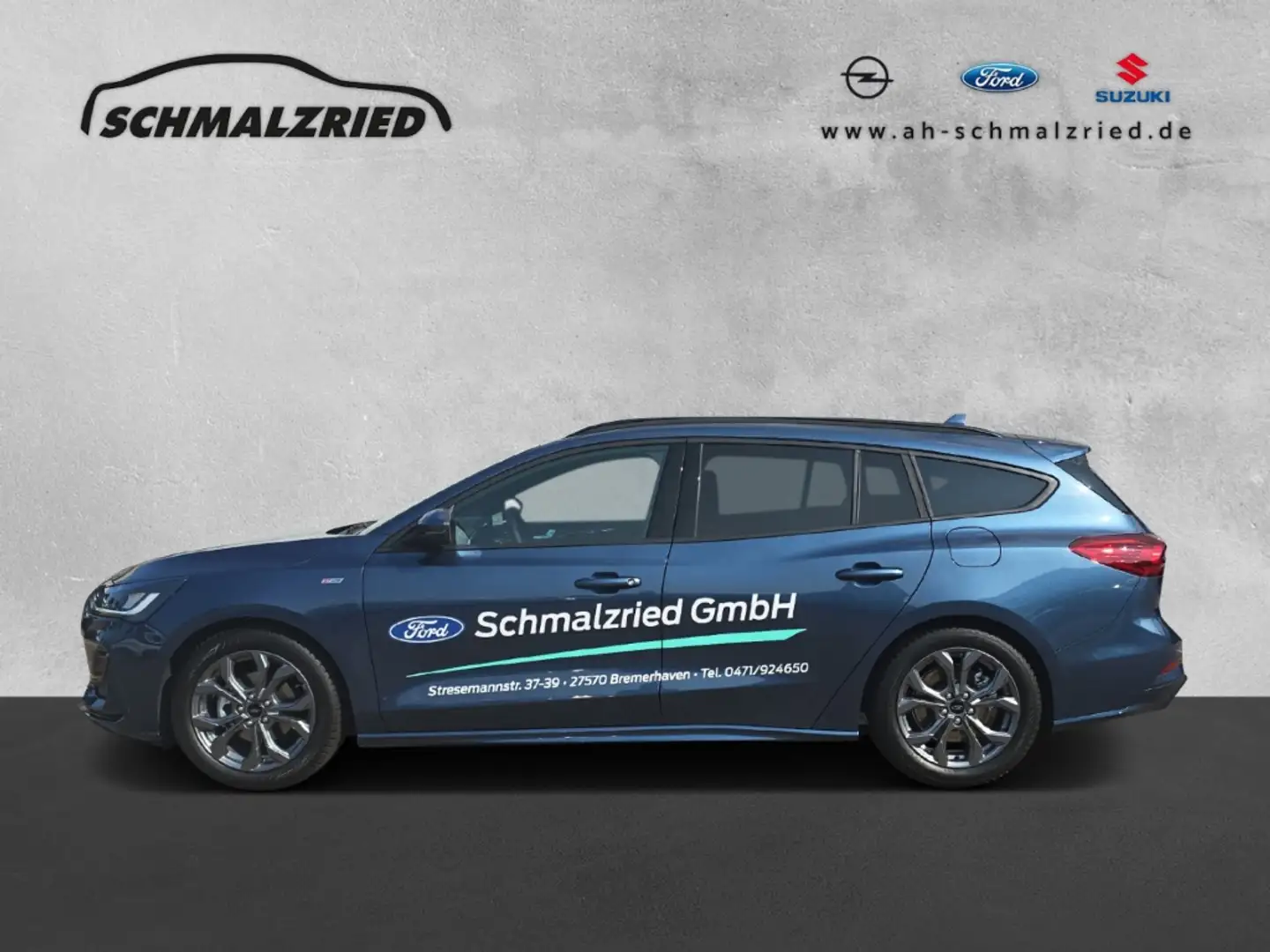 Ford Focus Turnier ST-Line Sportpaket B & O AHK-abnehmbar El. Blau - 2