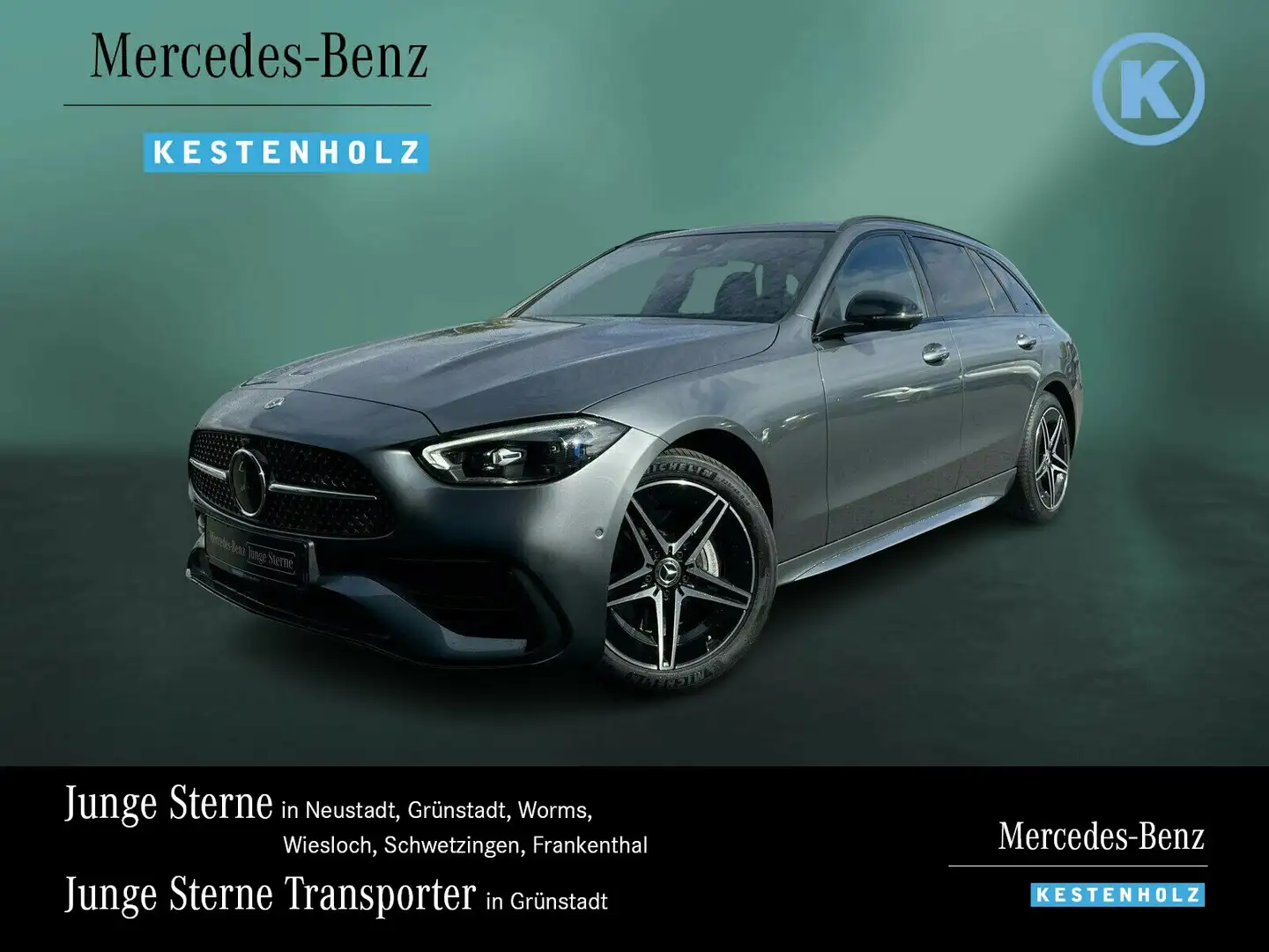 Mercedes-Benz C 300 C 300 e T AMG+NIGHT+AHK+DISTRO+PANO+BURM+360+HUD Grau - 1