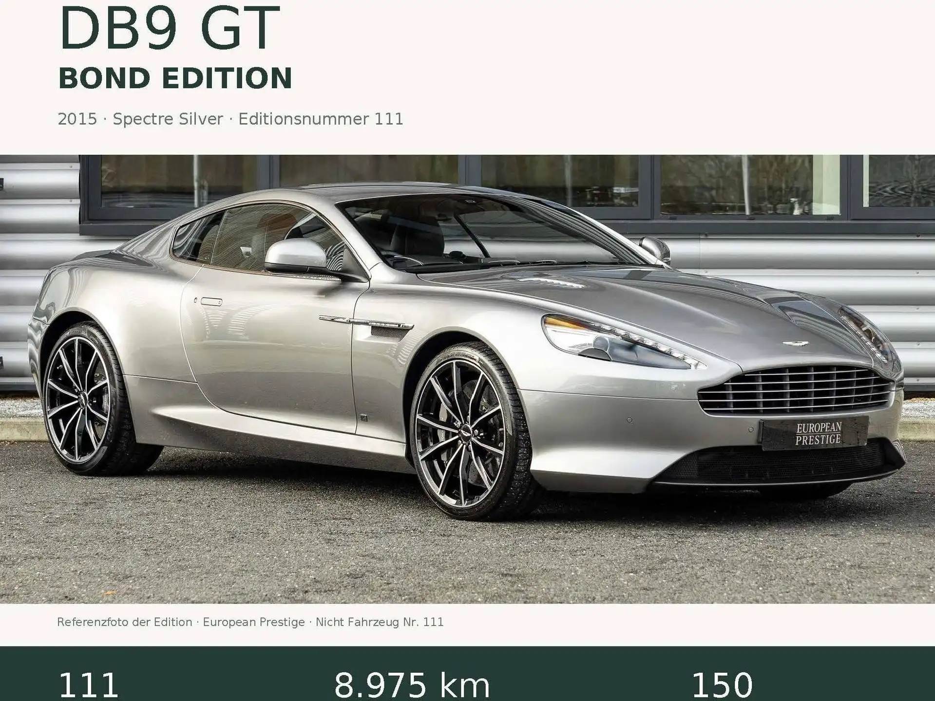 애스턴마틴 DB9 Coupe 2015 은색