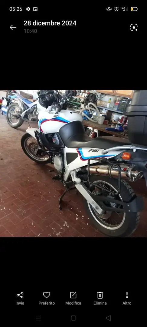 BMW F 650 GS Enduro Bílá - 1