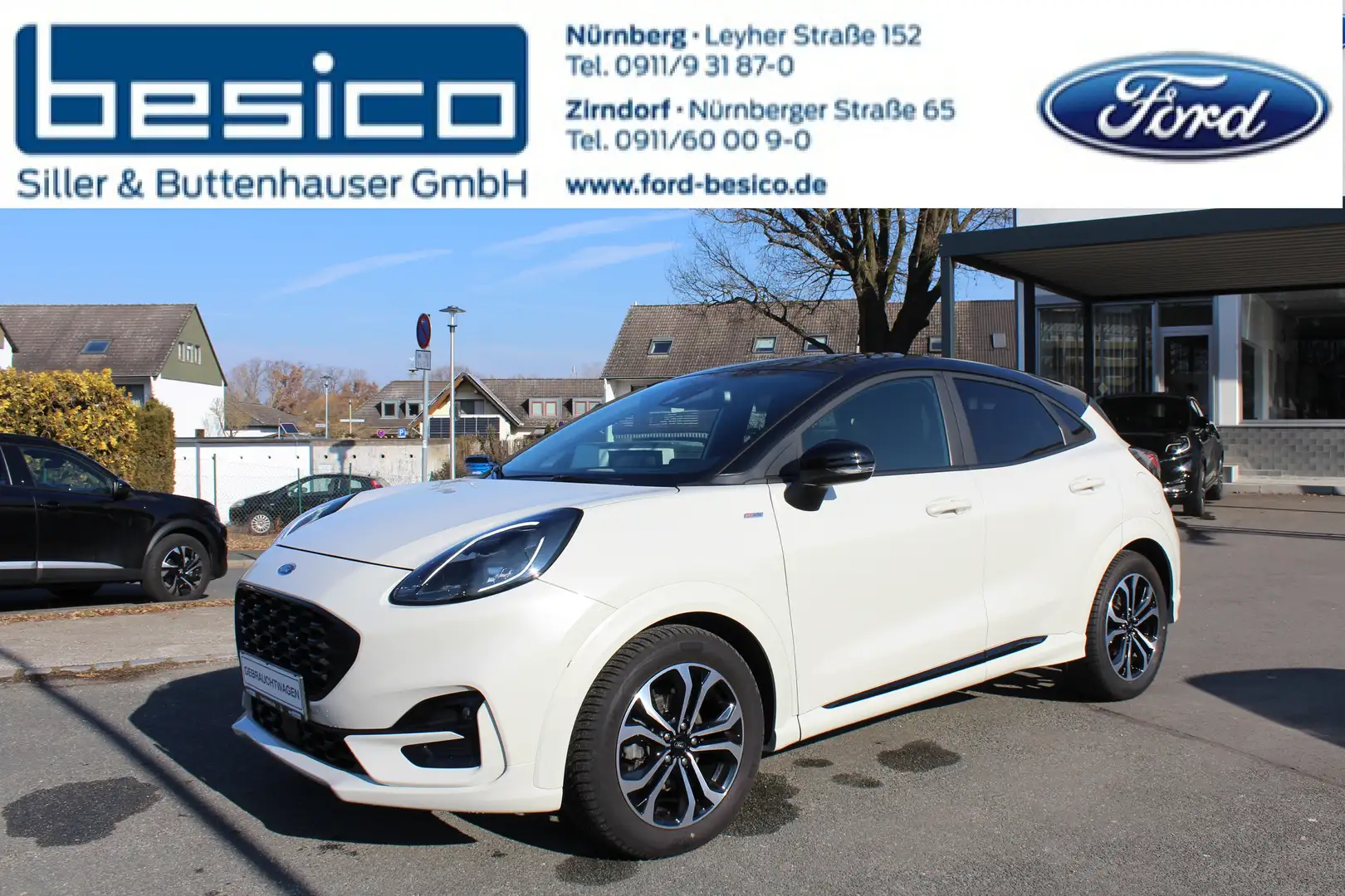 Ford Puma ST-Line X 1,0EcoBoost*Anhängerkupplung*Navi*PDC Weiß - 1