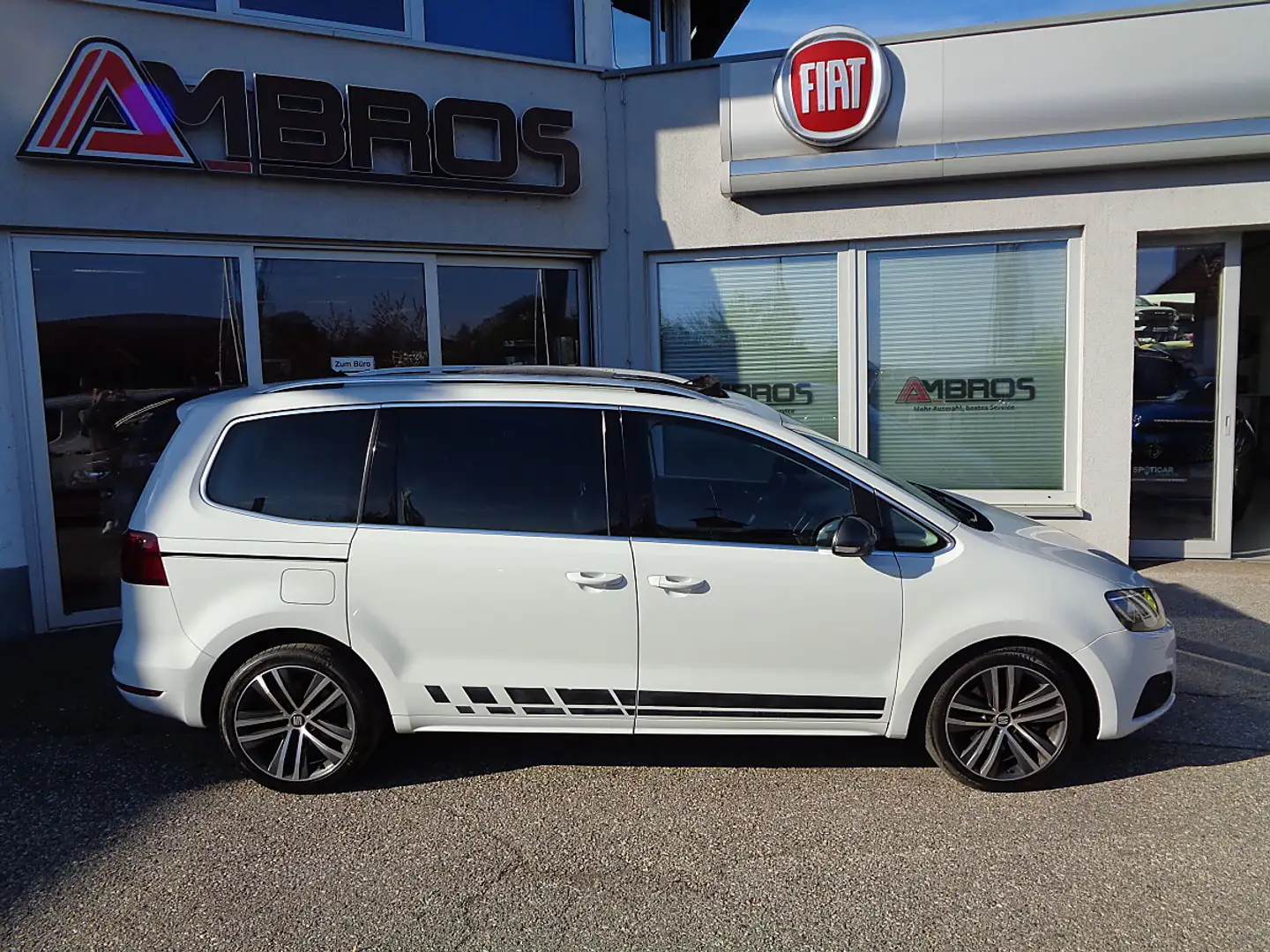 SEAT Alhambra FR 2,0 TDI 4WD 7-SITZER AHK EL. SCHWENKBAR Weiß - 2