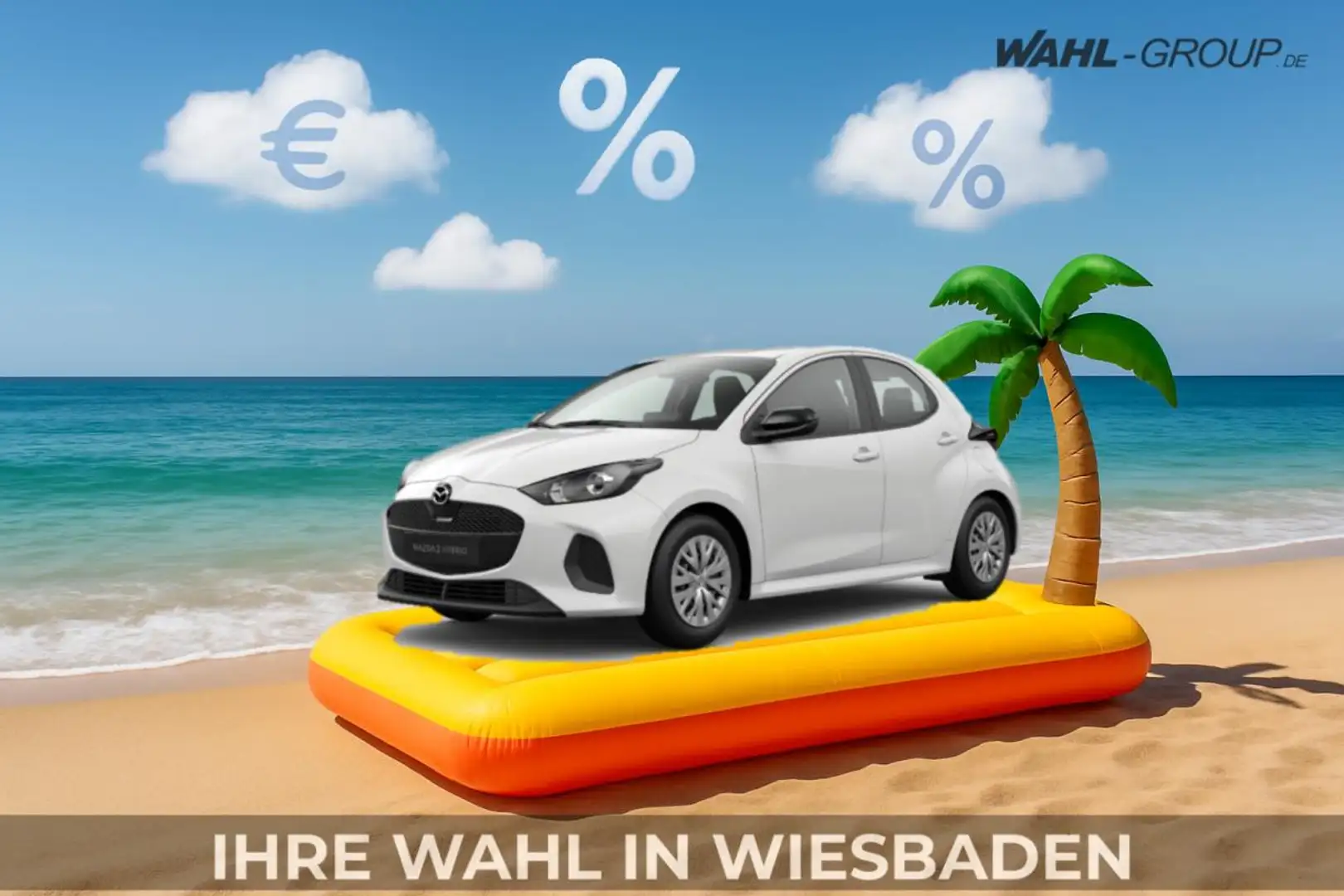 Mazda 2 Mazda2 Hybrid 1.5L VVT-i 116 PS CVT FWD PRIME-LINE Weiß - 1