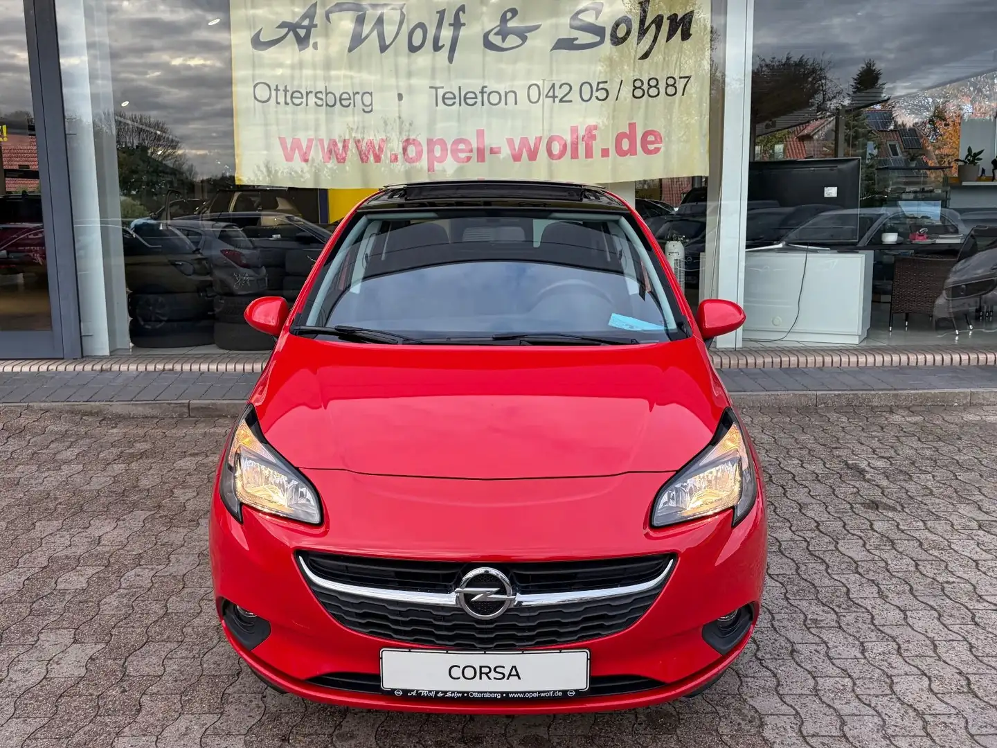 Opel Corsa E Edition 5trg +KLIMA+ALLWETTER+FLEX-FIX+ Rot - 2