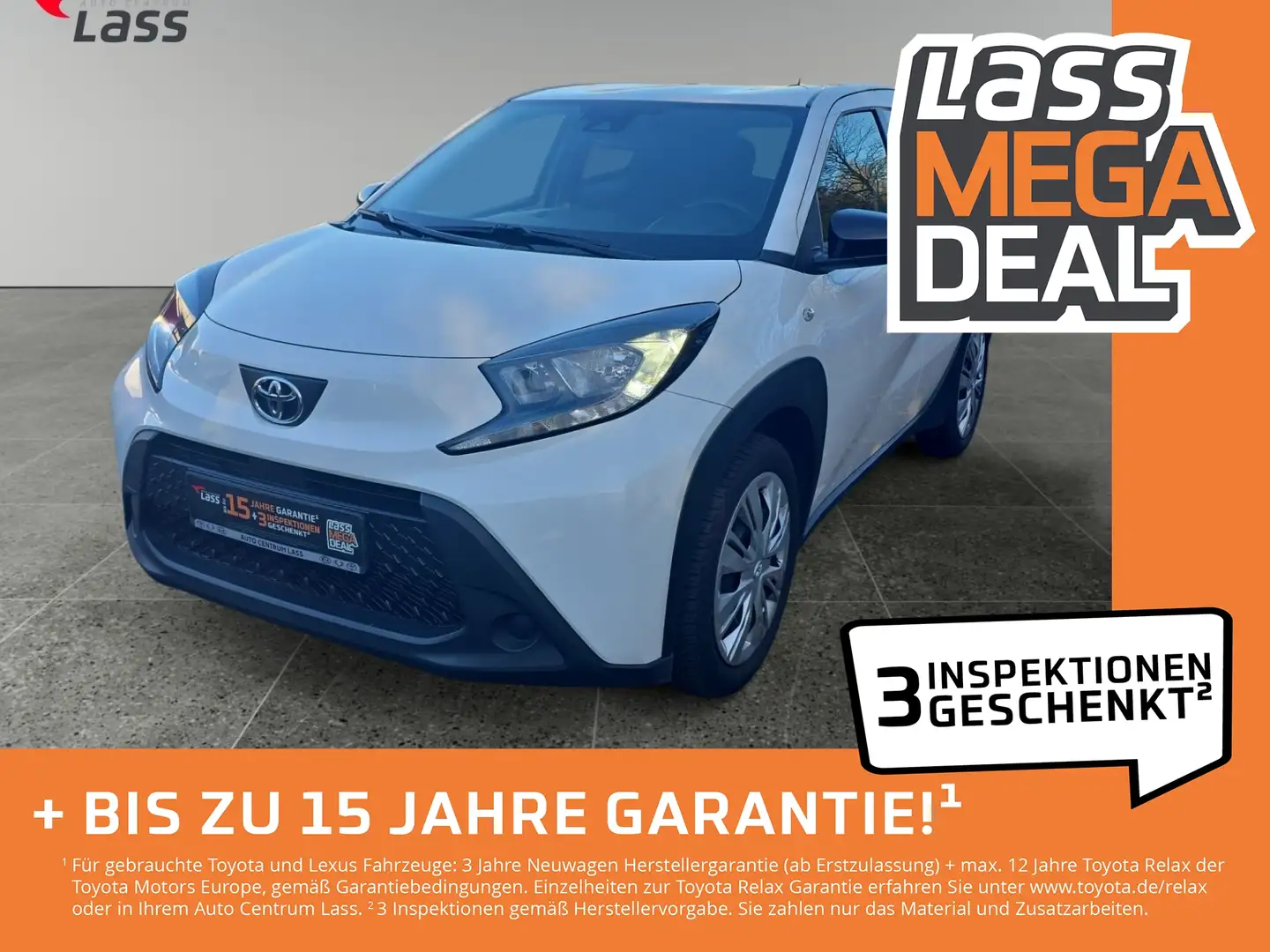 Toyota Aygo X 1.0 Play Klima ACC Fernlichtass. Kam. PDC Bianco - 1