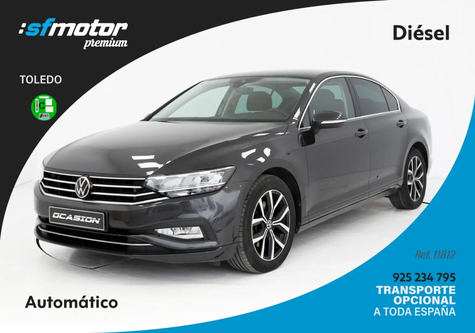 Volkswagen Passat 2.0TDI EVO Executive DSG7 110kW Gris - 1