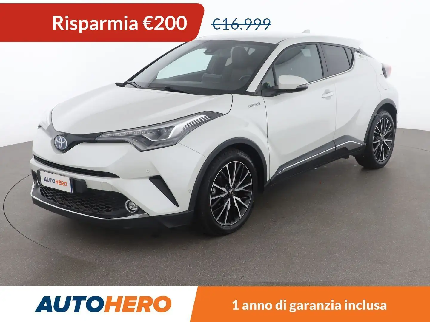 Toyota C-HR 1.8 Hybrid Lounge FHEV Blanc - 1