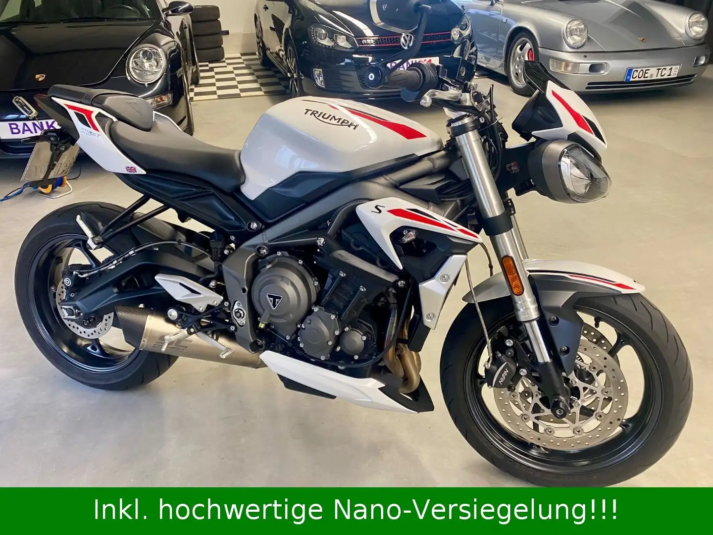 Triumph Street Triple S 660 1Hd. reichl. Umbauten n.Insp Blanc - 1