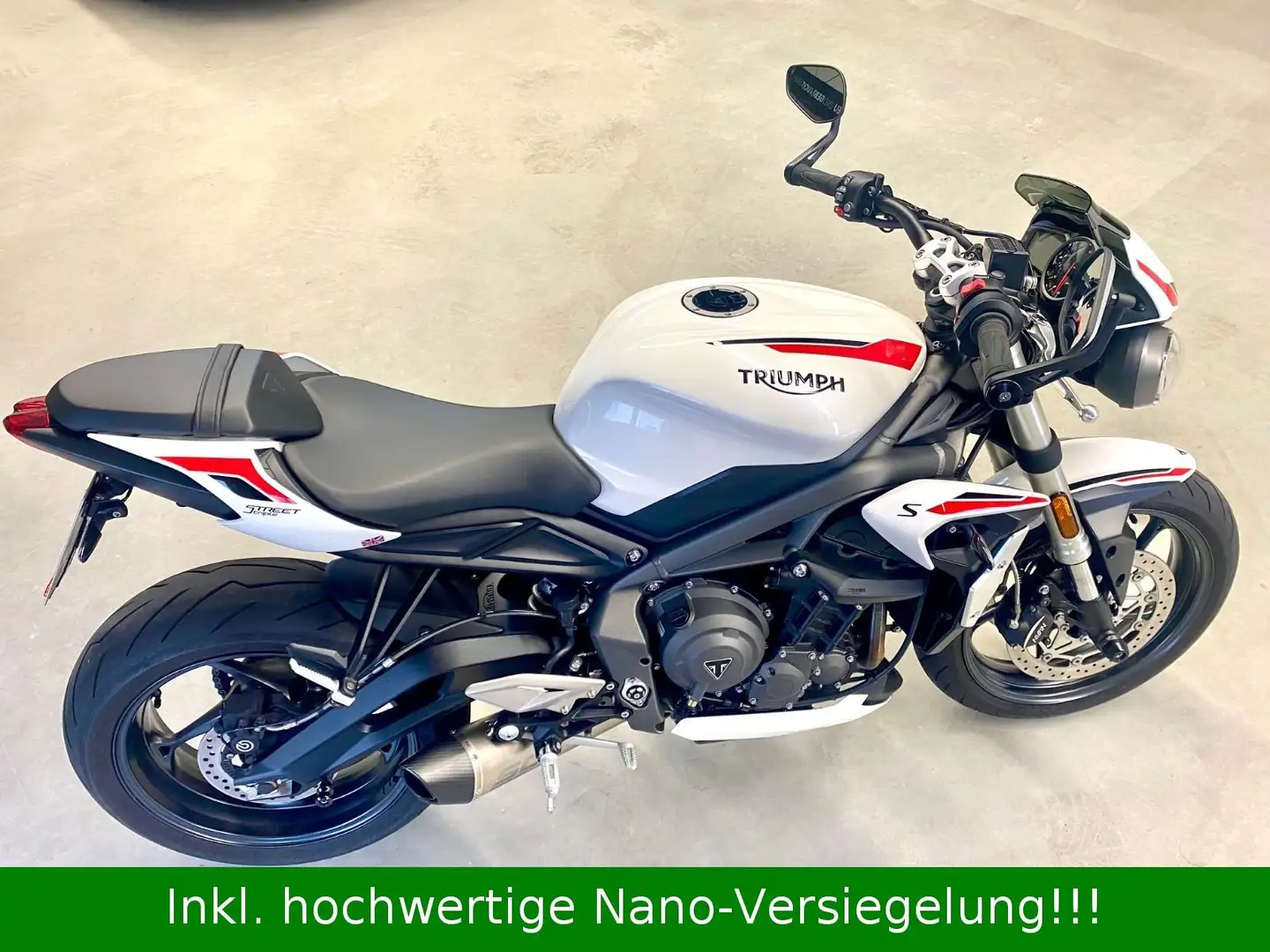 Triumph Street Triple S 660 1Hd. reichl. Umbauten n.Insp Blanc - 2