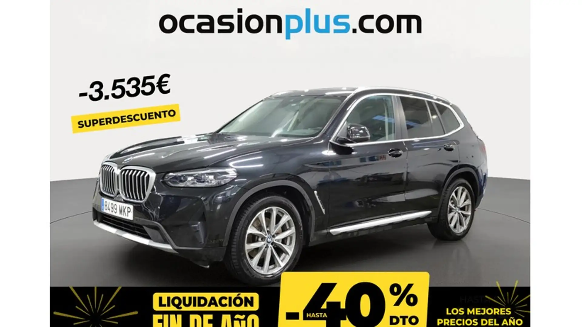 BMW X3 xDrive 20dA xLine Noir - 1
