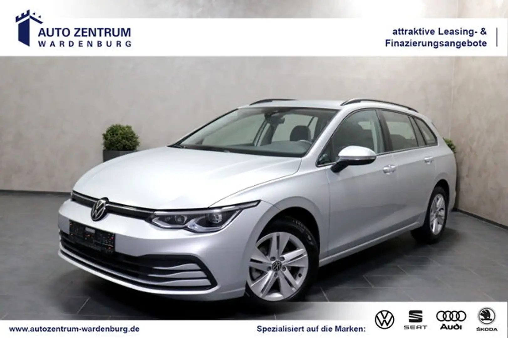 Volkswagen Golf Variant VIII Life eTSI DSG ACC LED SPUR Silber - 1