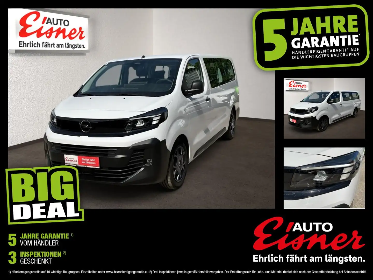 Opel Vivaro KOMBI XL Weiß - 1