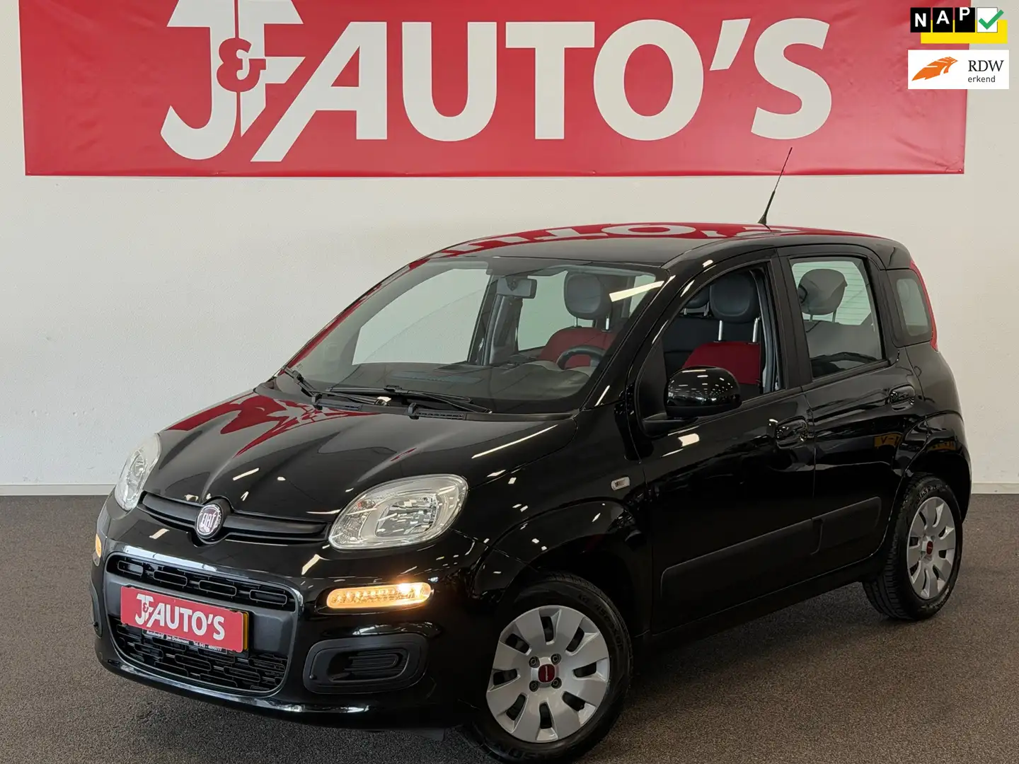 Fiat Panda 0.9 TwinAir|ECC AIRCO|ELEC PAKKET| NL AUTO| Zwart - 1