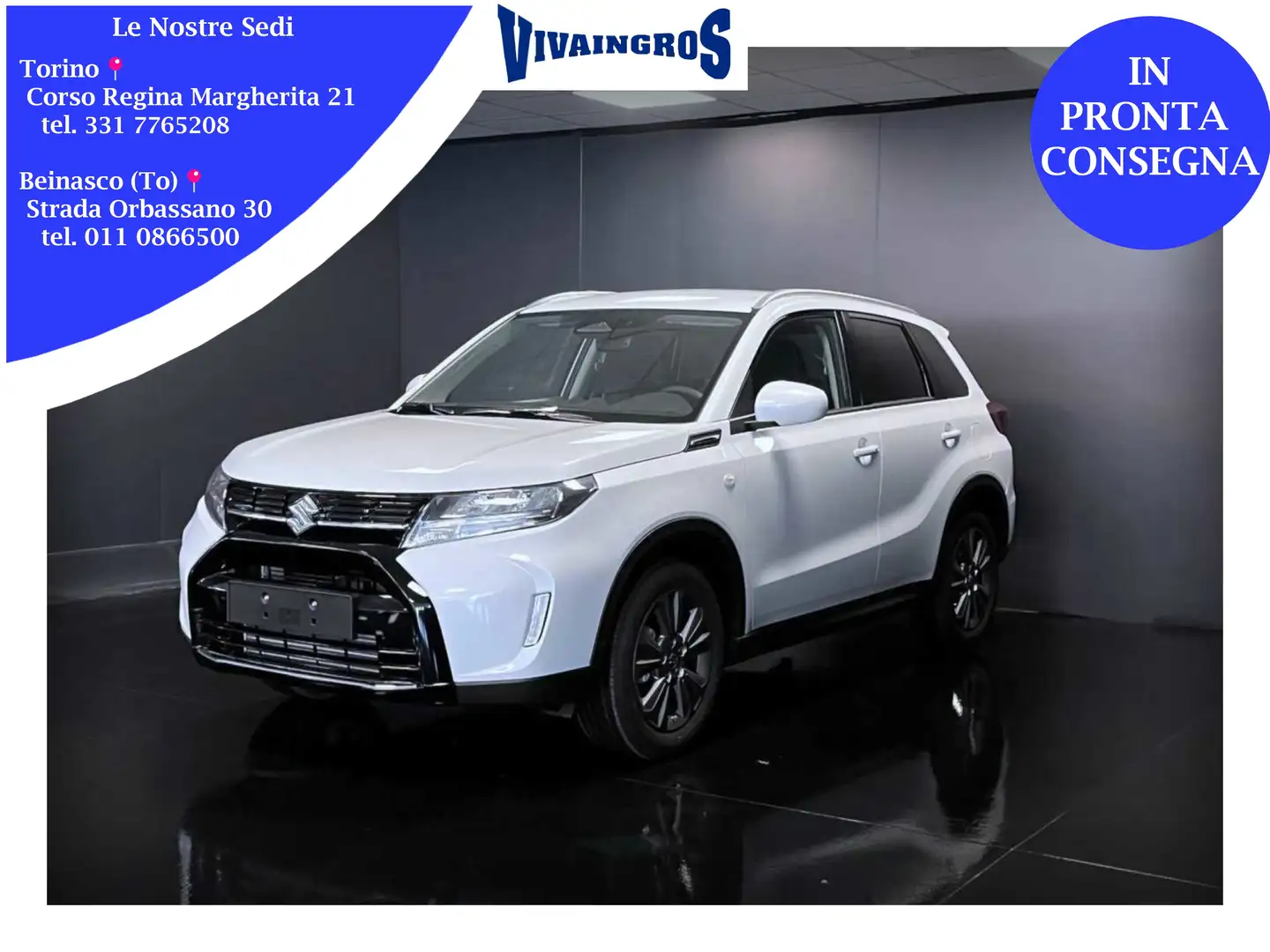 Suzuki Vitara 1.4 Hybrid 129CV 4WD AllGrip Cool+ PRONTA CONSEGNA Wit - 1