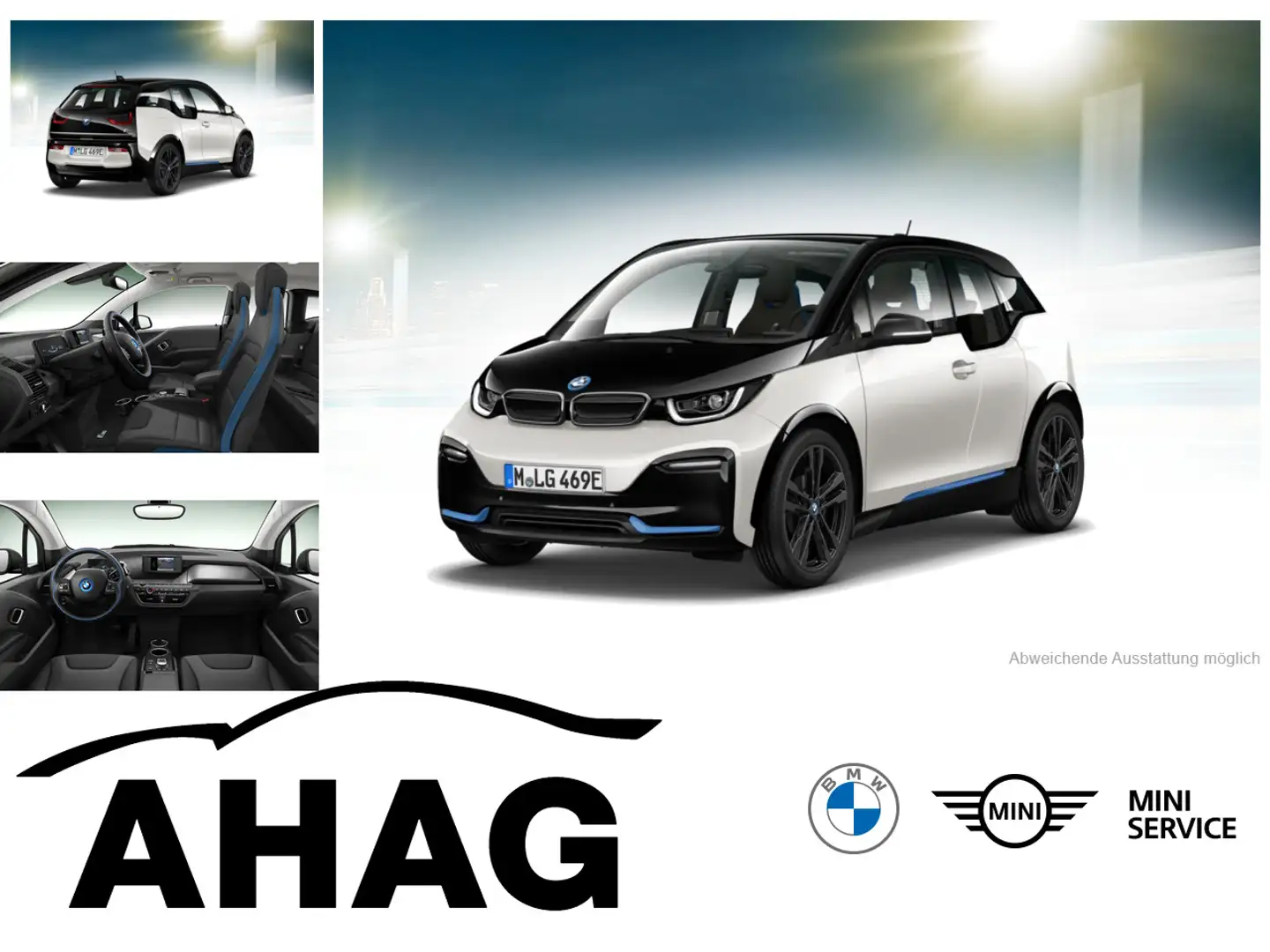 BMW i3 s (120 Ah), 135kW Navi Business Klimaaut. PDC Weiß - 1