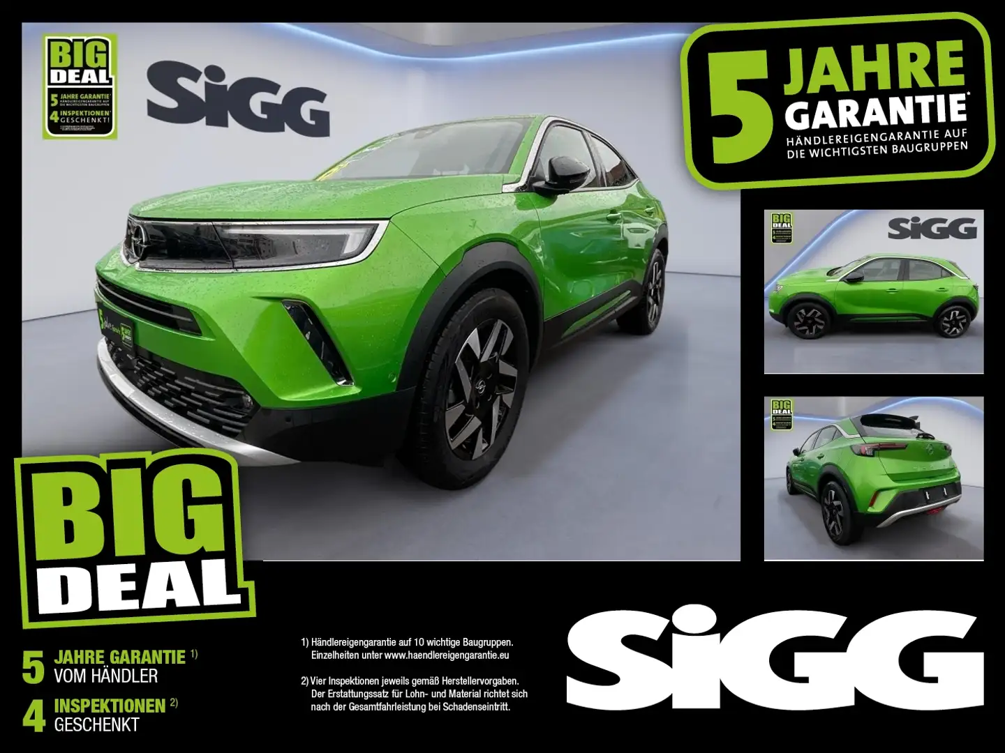 Opel Mokka-E Mokka e Elegance inkl. Wallbox Batteriezertifikat Grün - 1