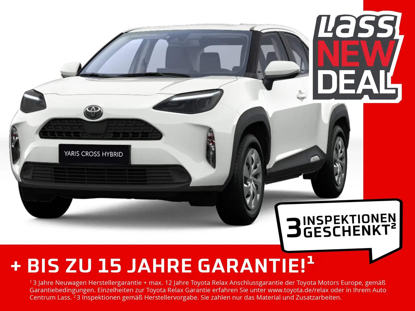 Toyota Yaris Cross 1.5 Business +R Kam+CarPlay+SHZ+LED+ Blanc - 1