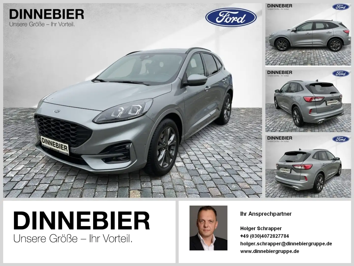 Ford Kuga ST-Line X LED+Navi+Kamera+Winterpaket Argent - 1