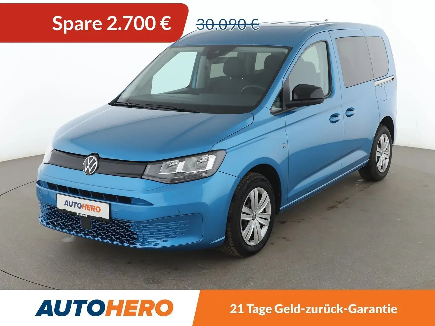 Volkswagen Caddy 1.5 TSI Aut.*APP*NAVI*ACC*PDC*KLIMA* Blau - 1