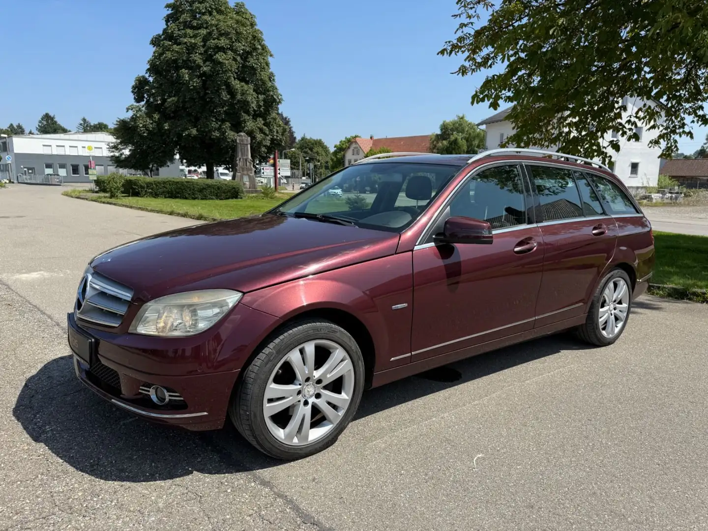 Mercedes-Benz C 180 T Kompressor Avantgarde Teilleder PDC SHZ Rot - 2